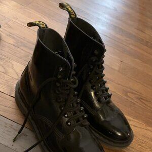 Womens Glossy Dr. Martens boots